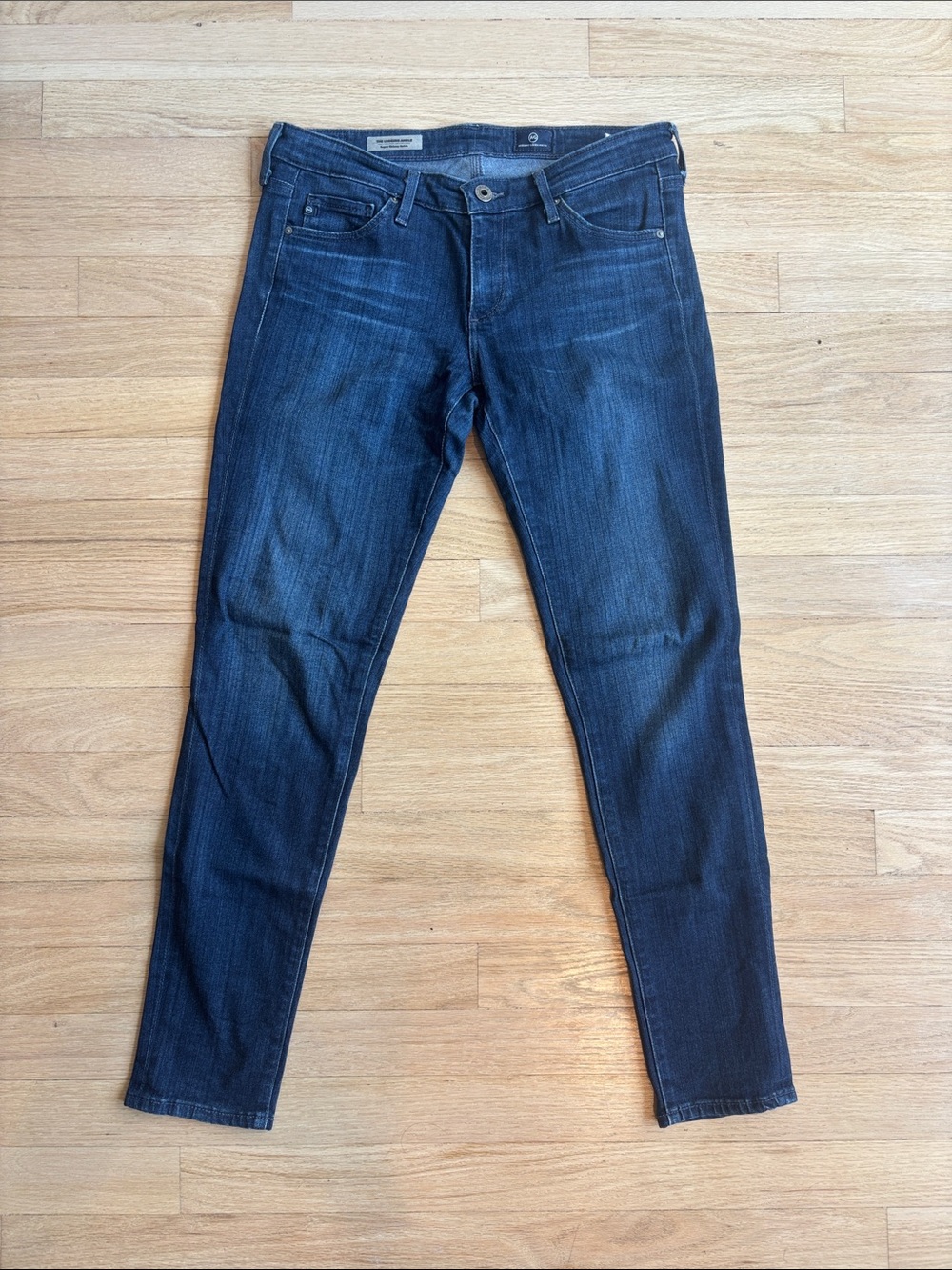 AG Adriano Goldschmied Women's Skinny Jeans in Dark Blue Wash